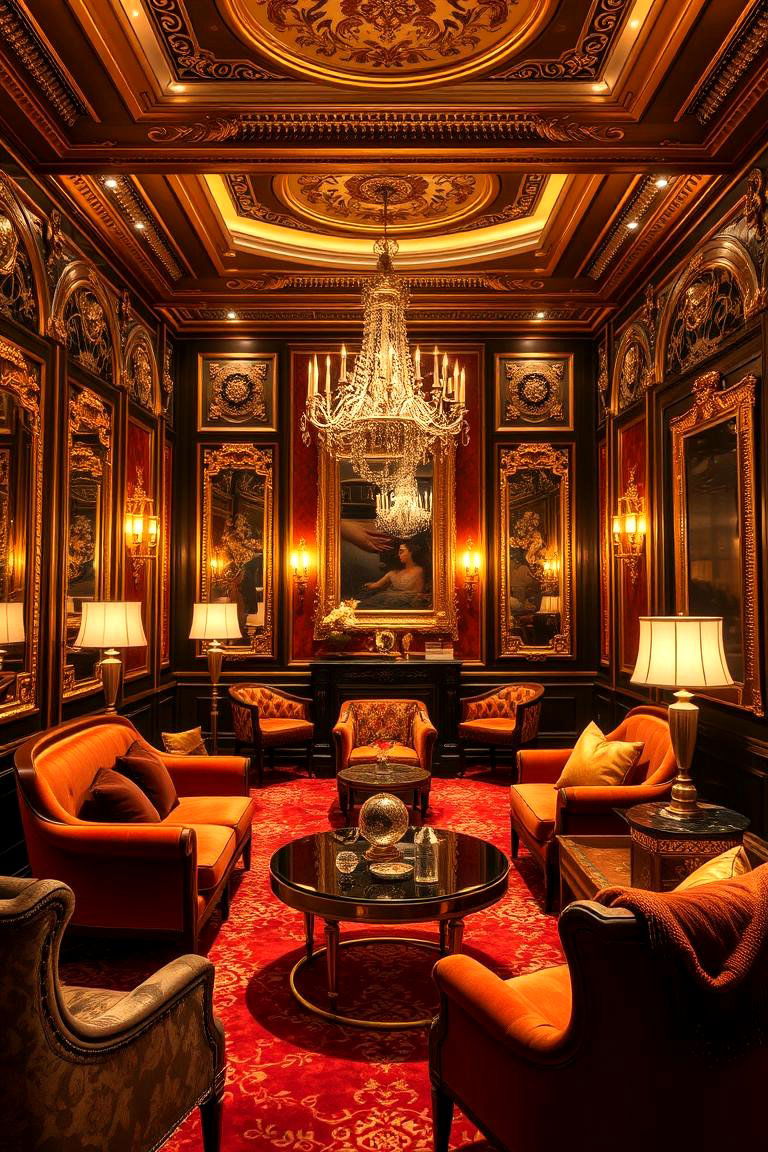Glamorous Gold Accents Parlor - 24 Parlor Room Ideas