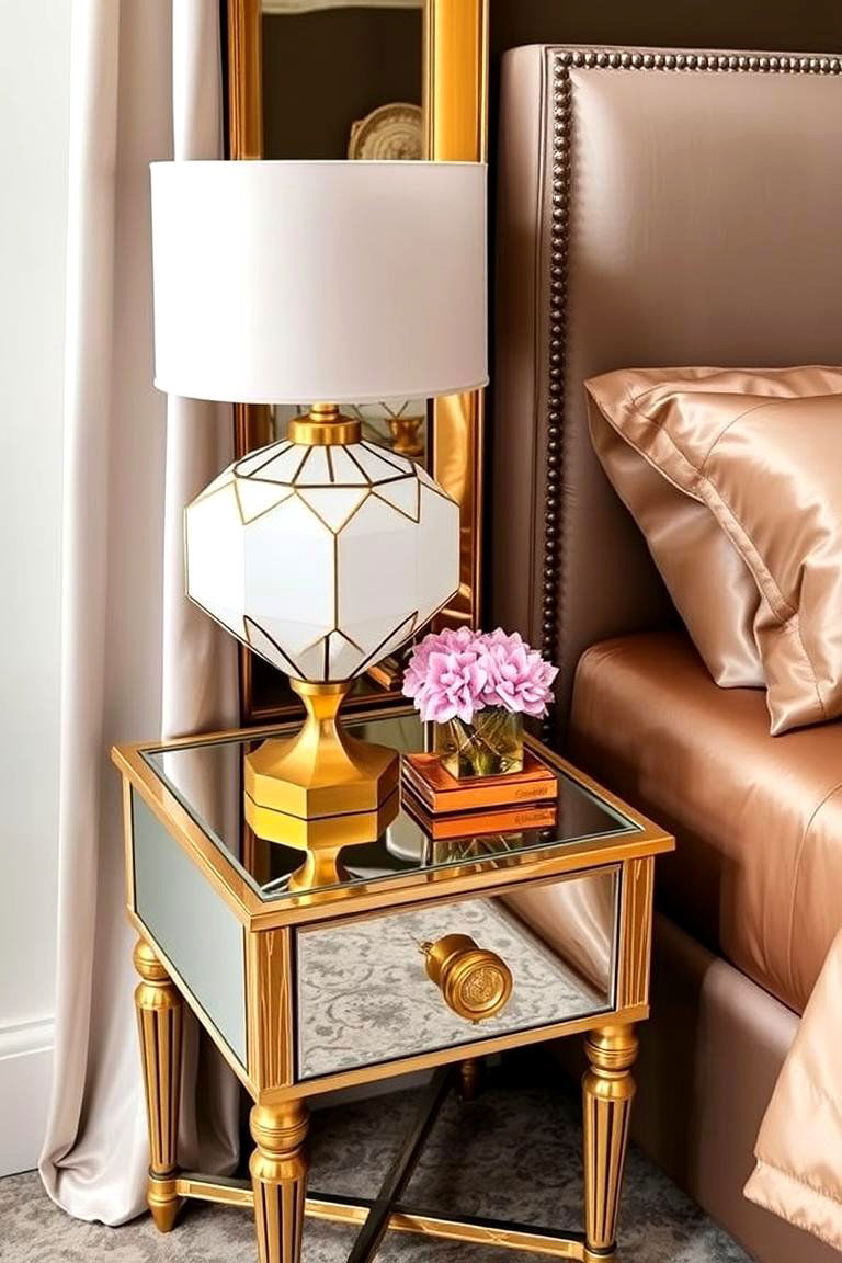 Glamorous Gold Accents - 24 Art Deco Bedroom Ideas