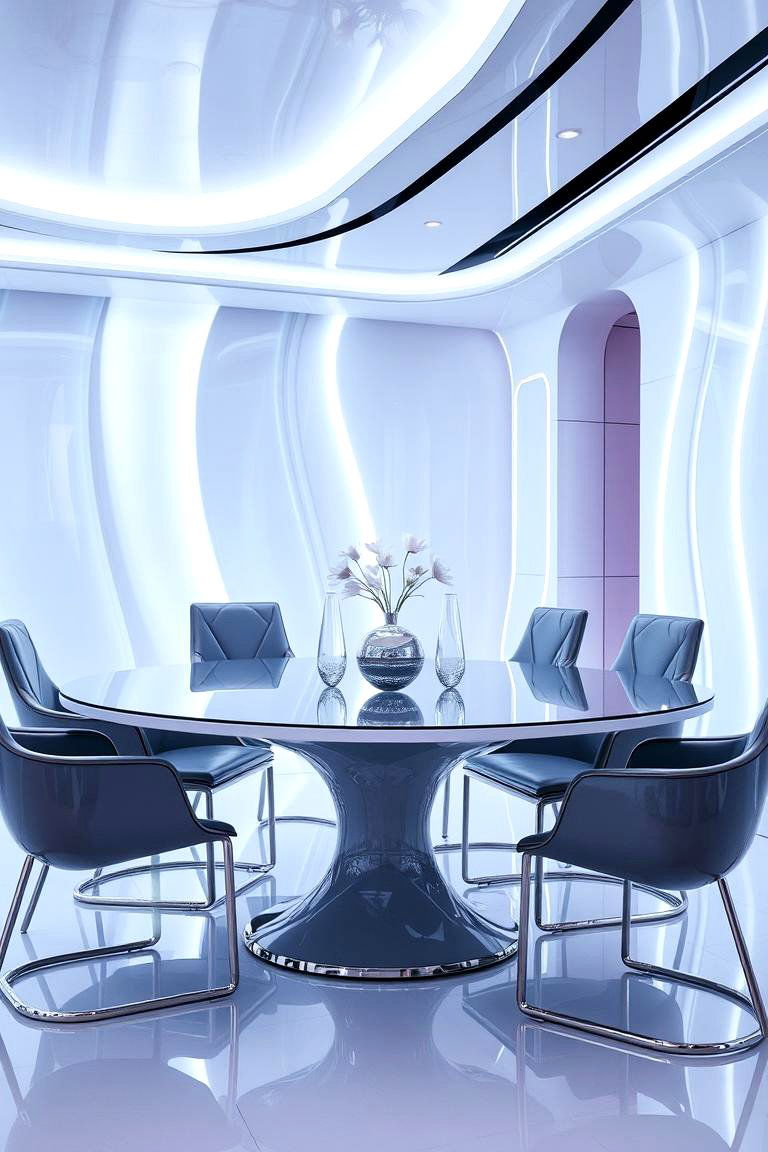 Glamorous High Gloss Furniture - 24 Glam Dining Room Ideas