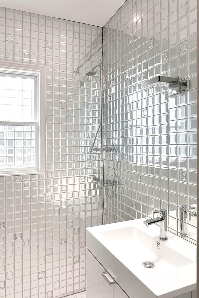 Glamorous Mirror Tiles - 24 Wall Covering Ideas