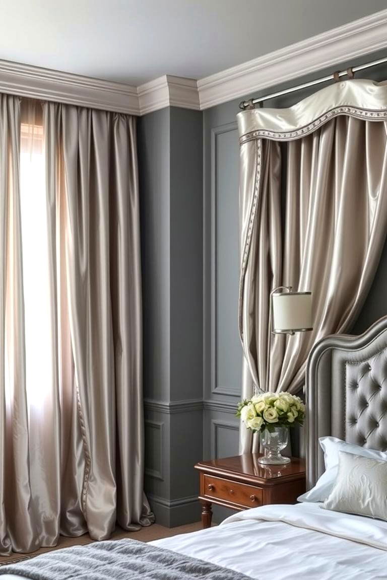 Glamorous Silver Curtains - 24 What Color Curtains Go With Gray Walls