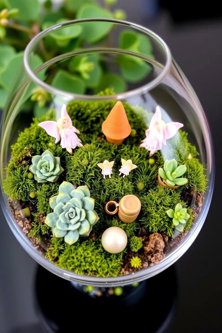 Glass Bowl Fairy Garden - 24 Fairytale Wedding Ideas
