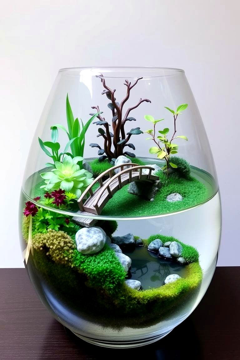 Glass Bowl Fairy Garden - 24 Fairycore Bedroom Ideas