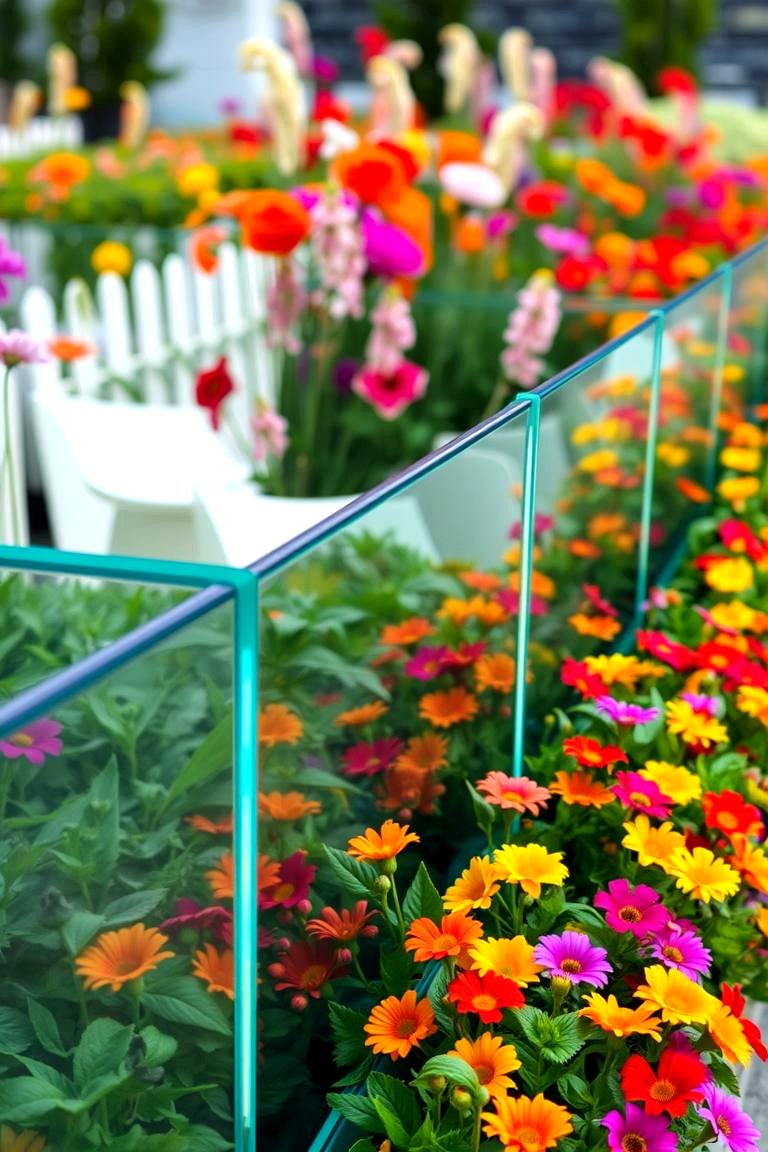 Glass Edging for a Contemporary Twist - 24 Mulch Edging Ideas