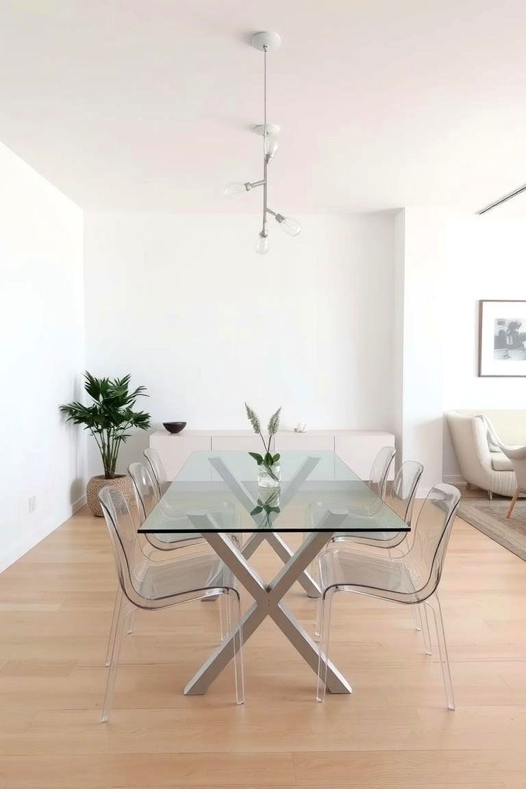 Glass Elements to Open Up the Space - 24 Minimalist Apartment Ideas