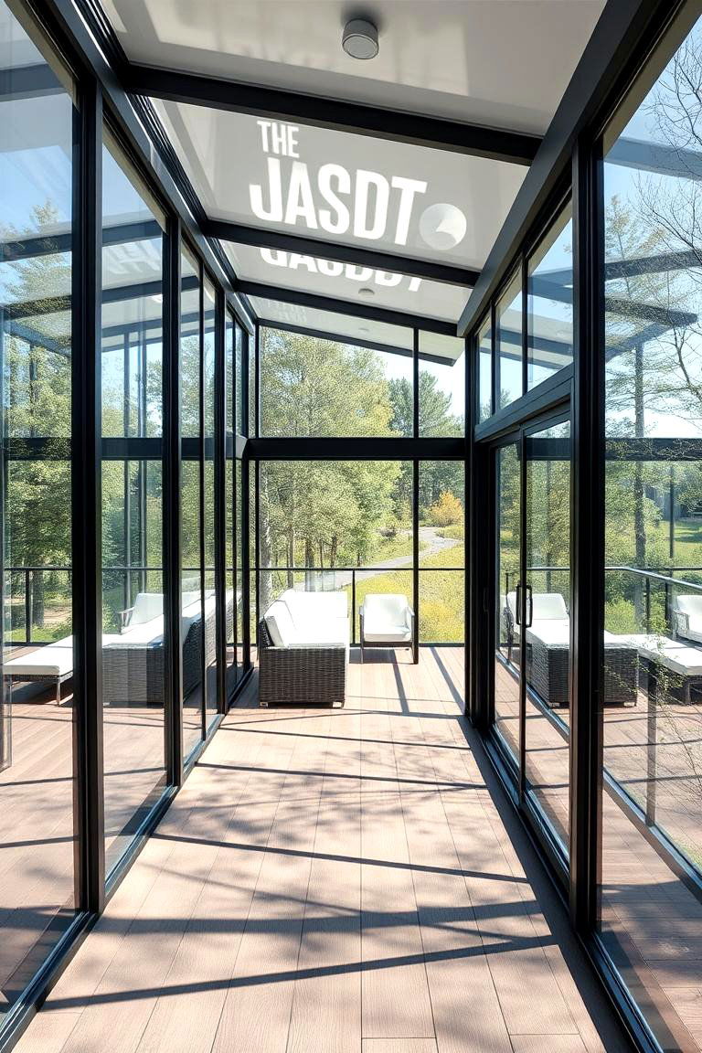 Glass Enclosed Covered Deck - 24 Covered Deck Ideas