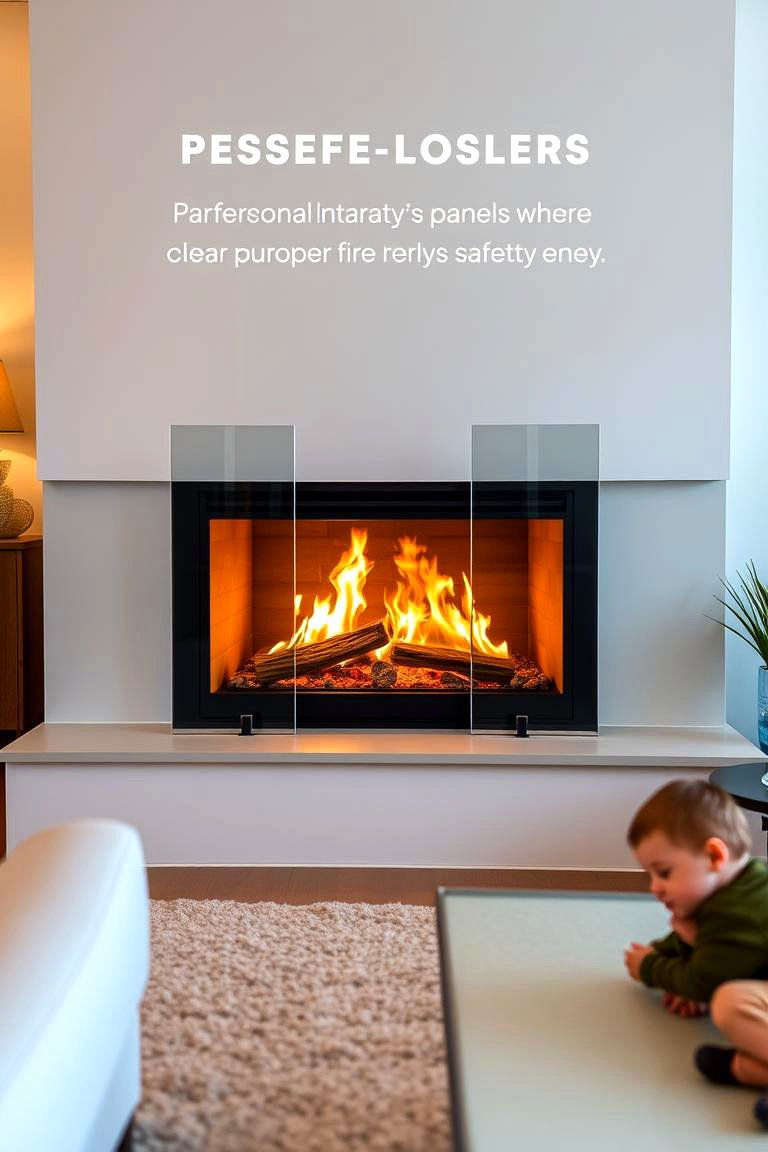 Glass Enclosed Fireplace - 24 Fireplace Ideas