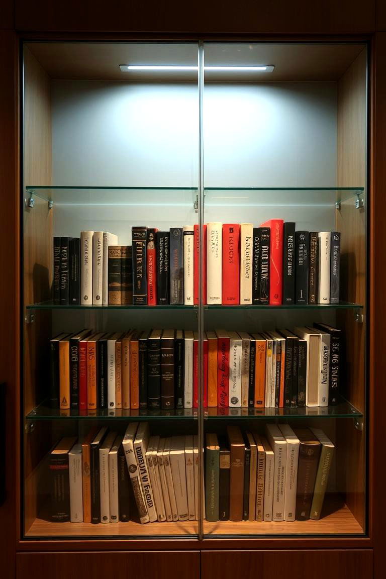 Glass Front Cabinets - 24 Bookshelf Organization Ideas