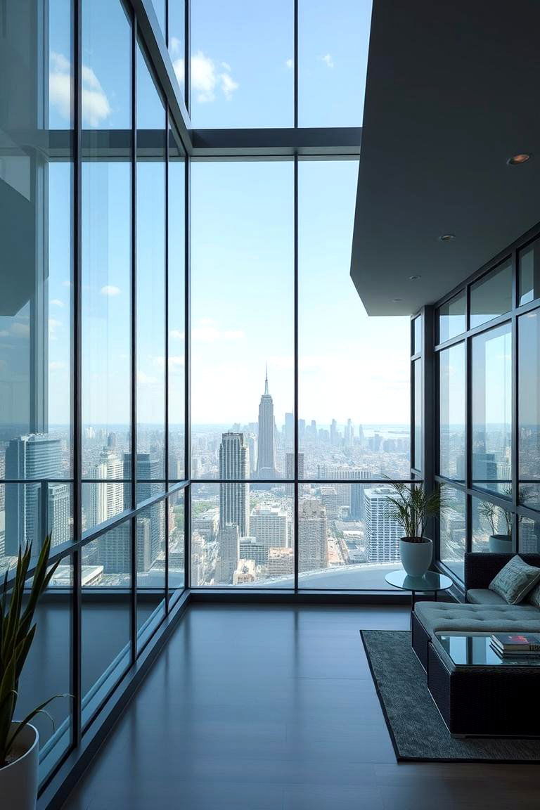 Glass Panel Panoramic Views - 24 Penthouse Balcony Ideas