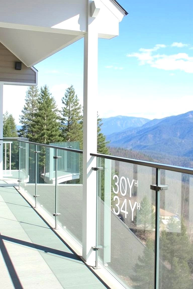 Glass Panel Railings - 24 Porch Railing Ideas