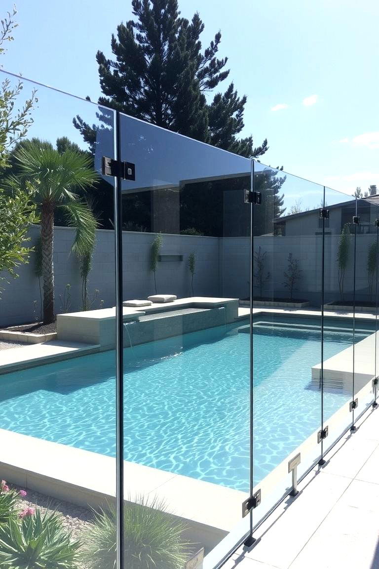 Glass Pool Fence - 24 Pool Fence Ideas