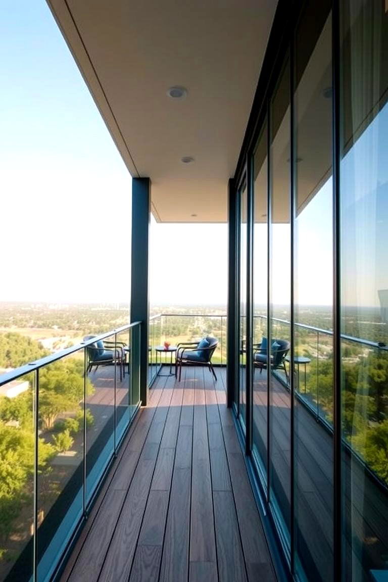 Glass Railings for Unobstructed Views - 24 2nd Floor Deck Ideas