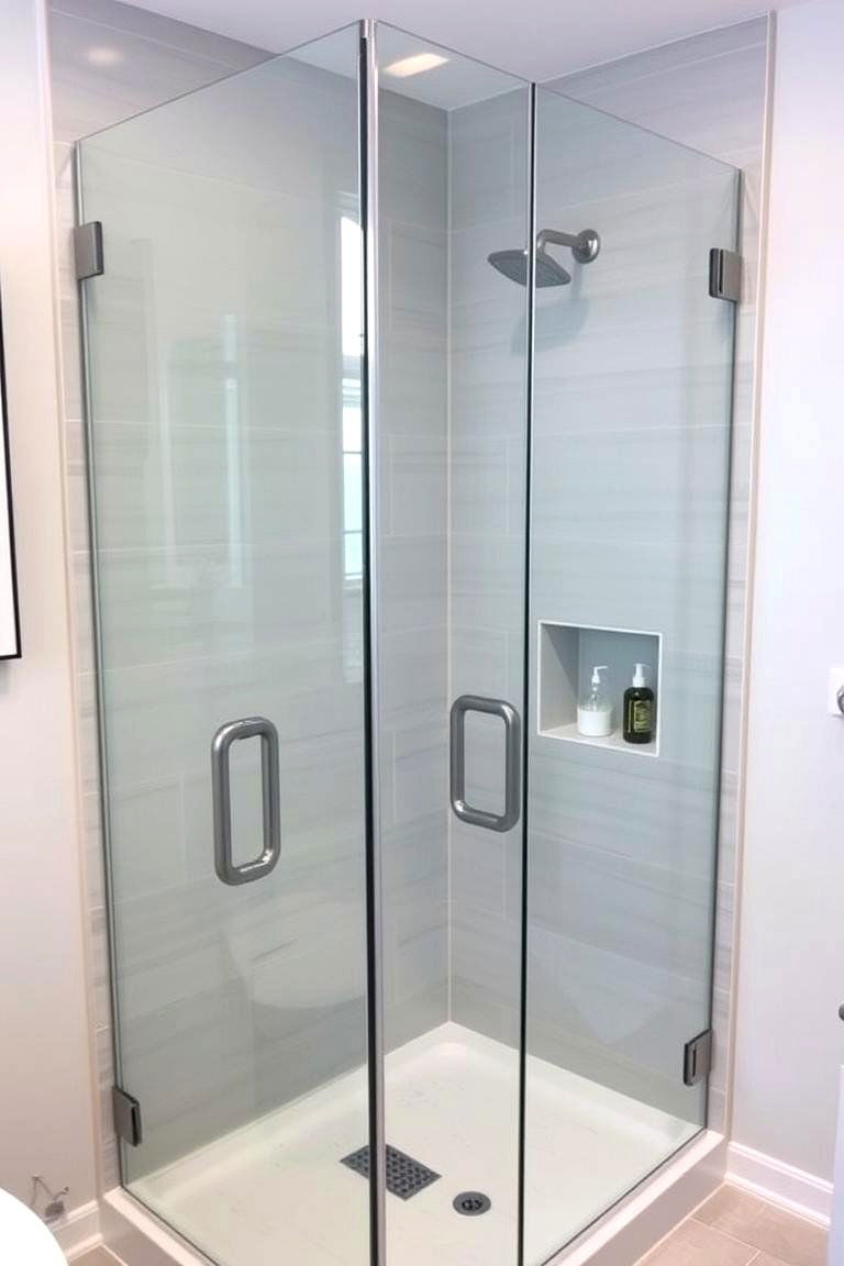 Glass Shower Enclosures - 24 Neutral Bathroom Ideas