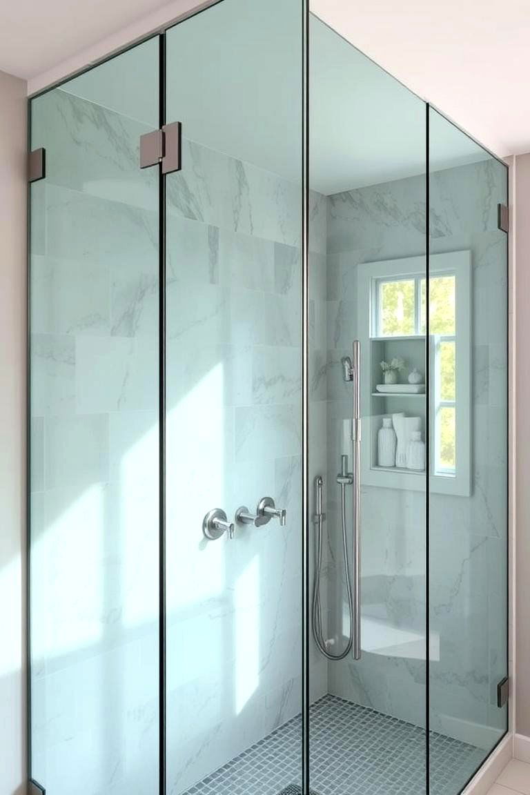 Glass Shower Walls - 24 luxury bathroom ideas