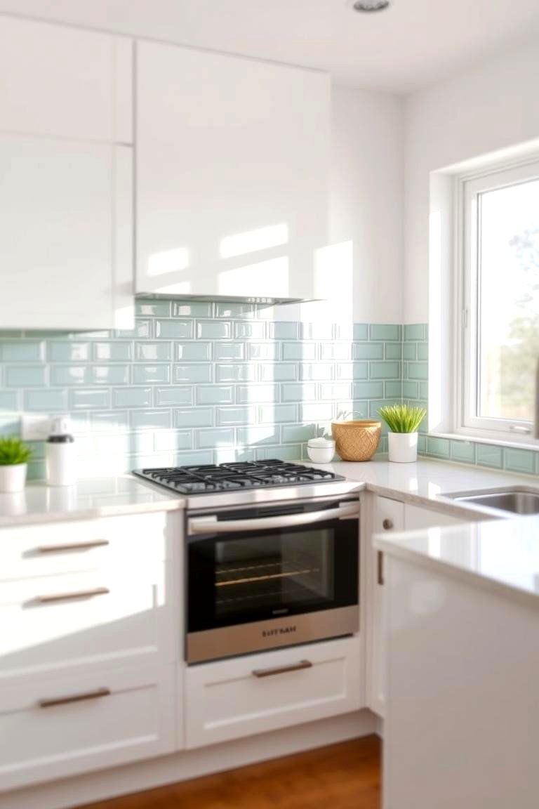 Glass Tile Backsplash - 24 Modern Kitchen Backsplash Ideas