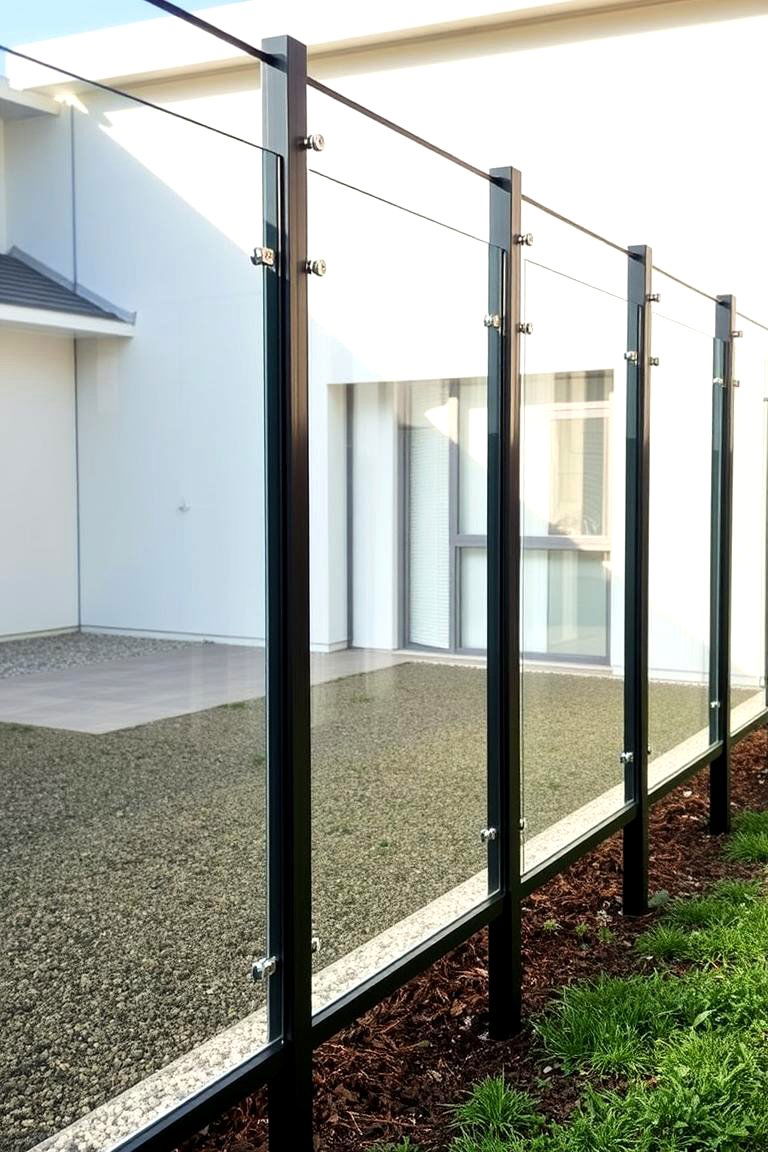 Glass and Metal Fusion - 24 Decorative Fence Ideas