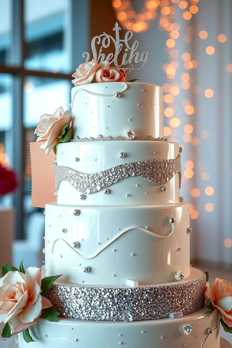 Glitter and Glaze - 24 Small Wedding Cake Ideas