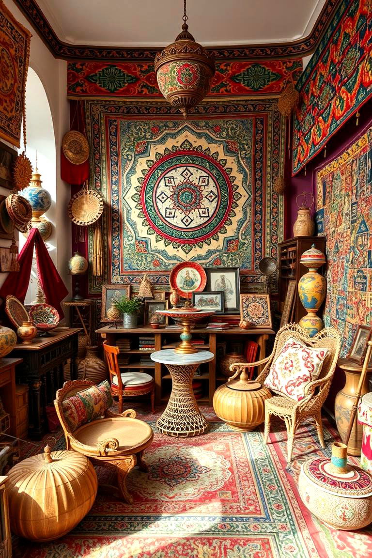 Global Artisan Accents - 24 Boho Meditation Room Ideas