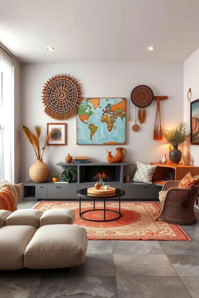Global Bohemian Fusion - 24 Grey Boho Bedroom Ideas