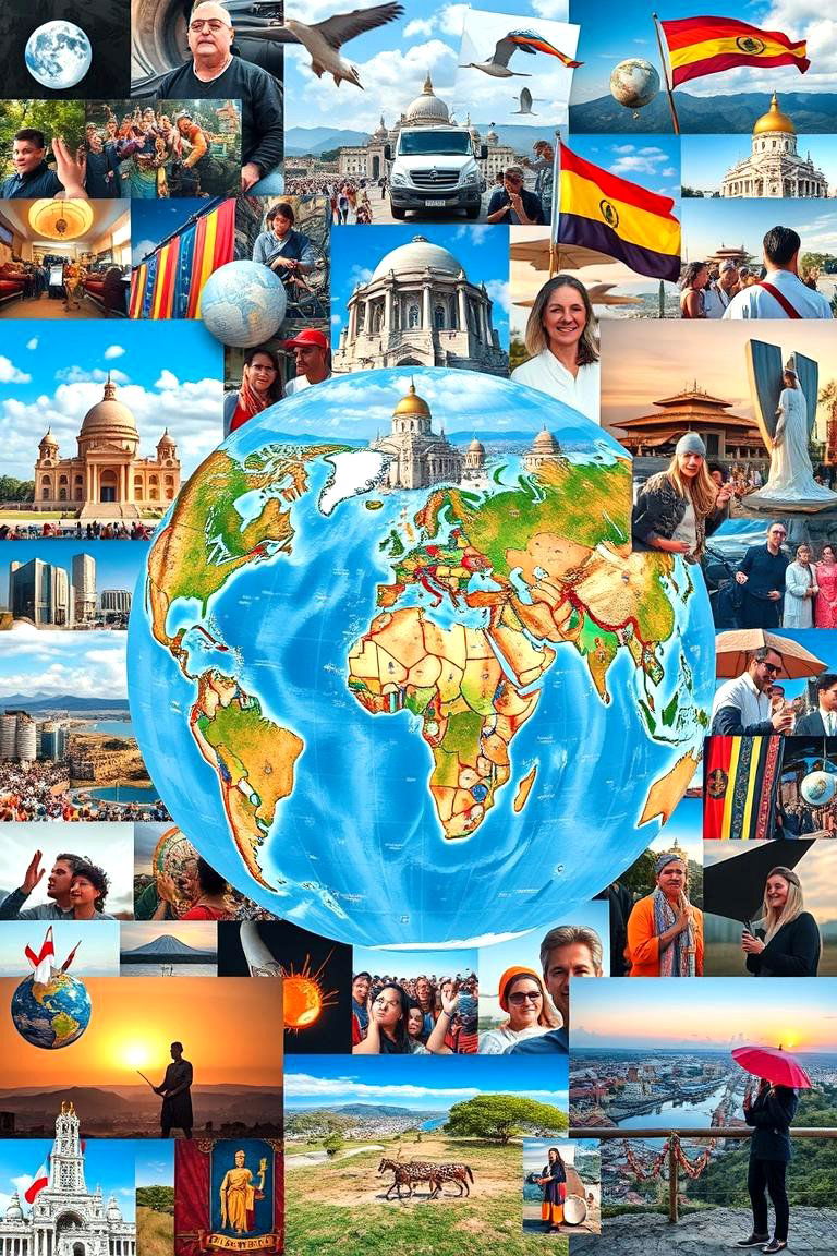 Global Culture Collage - 24 Photo Wall Ideas