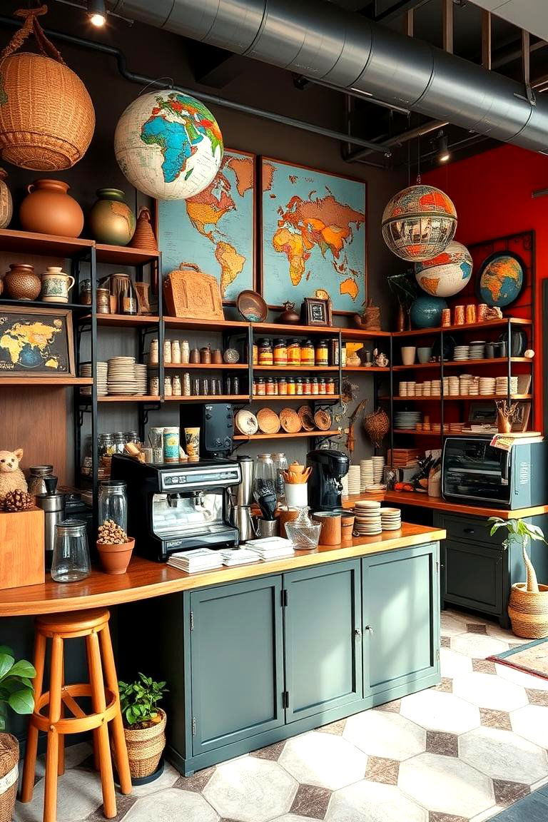 Global Flavor Coffee Station - 24 Office Coffee Station Ideas