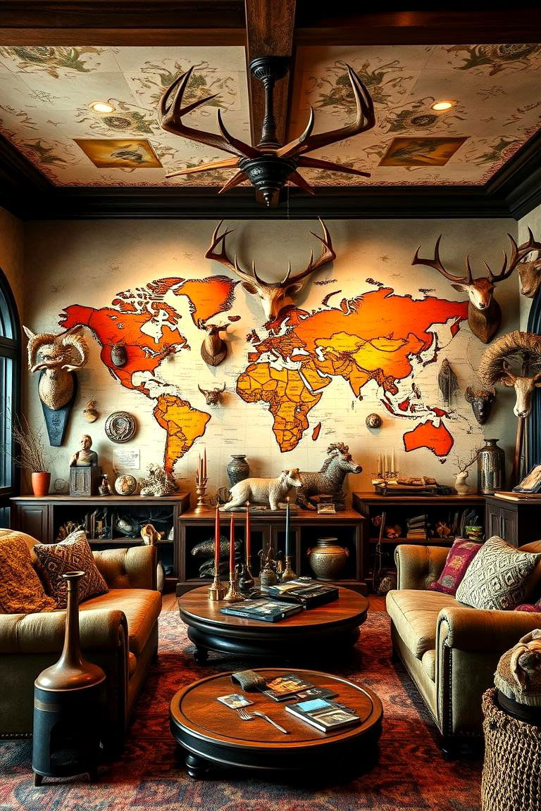 Global Hunting Adventures Theme - 24 Hunting Trophy Room Ideas
