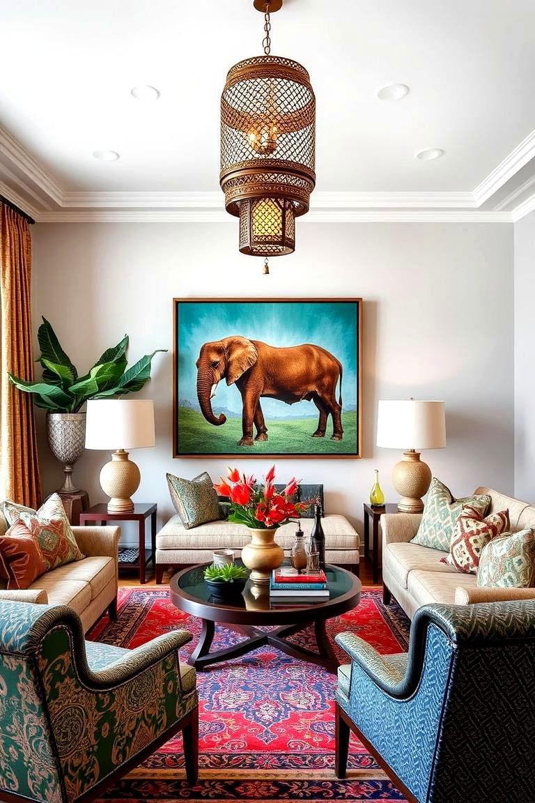 Global Influences - 24 Eclectic Living Room Ideas
