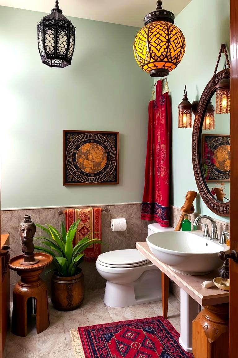 Global Inspired Bathroom Design - 24 Eclectic Bathroom Ideas