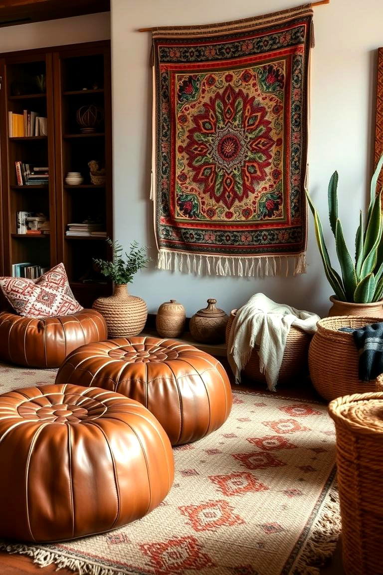 Global Inspired Decor - 24 Moody Boho Living Room Ideas