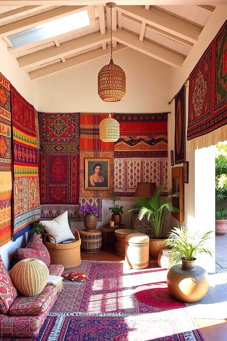 Global Textile Patterns - 24 Boho Kitchen Ideas