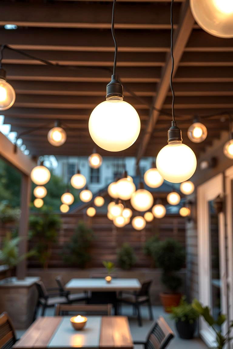 Globe String Lights - 24 Patio String Light Ideas