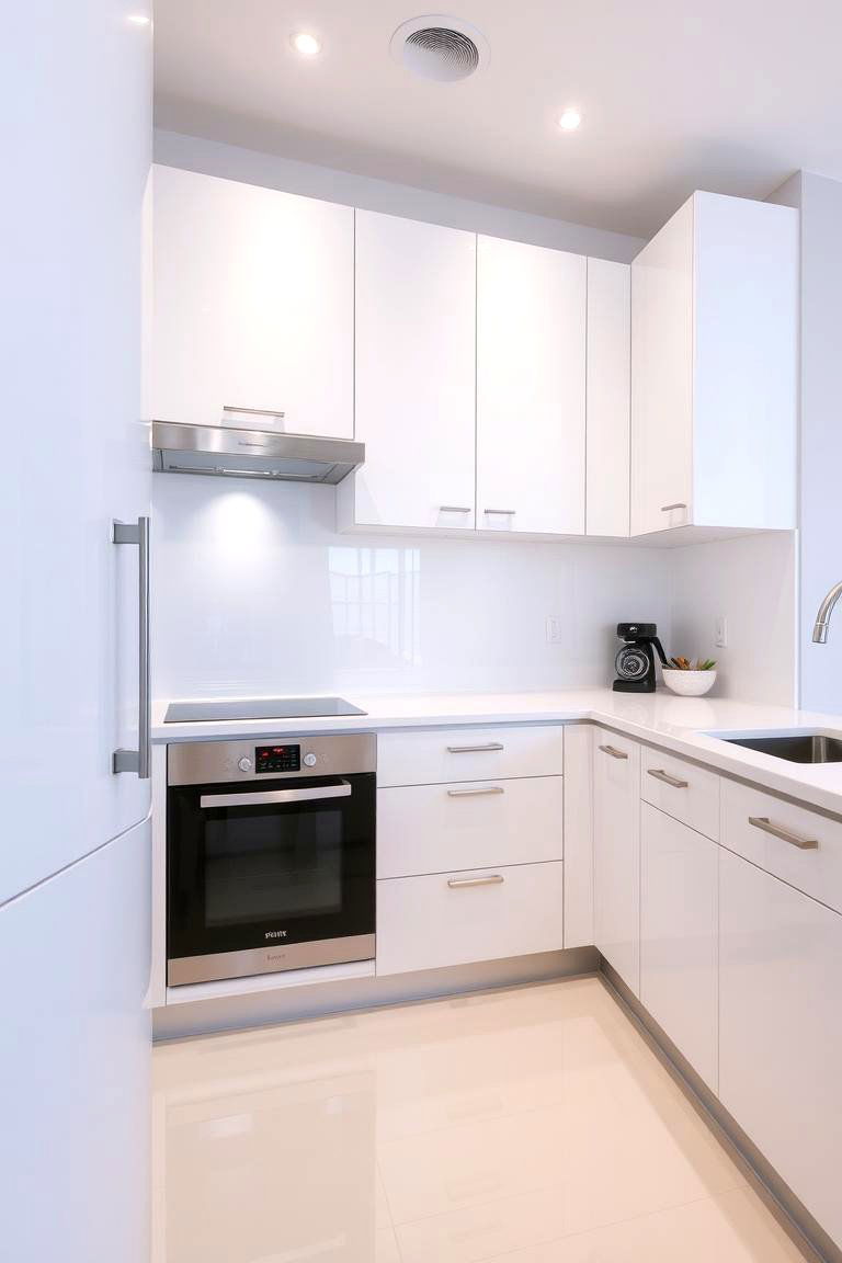 Glossy High Gloss Cabinets - 24 Kitchen Cabinet Ideas