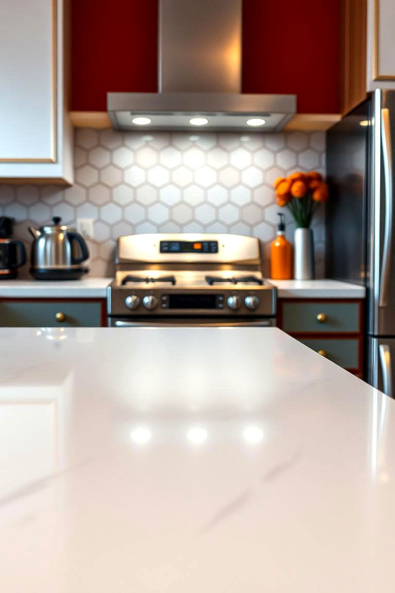 Glossy Laminate Countertops - 27 1980s Kitchen Ideas