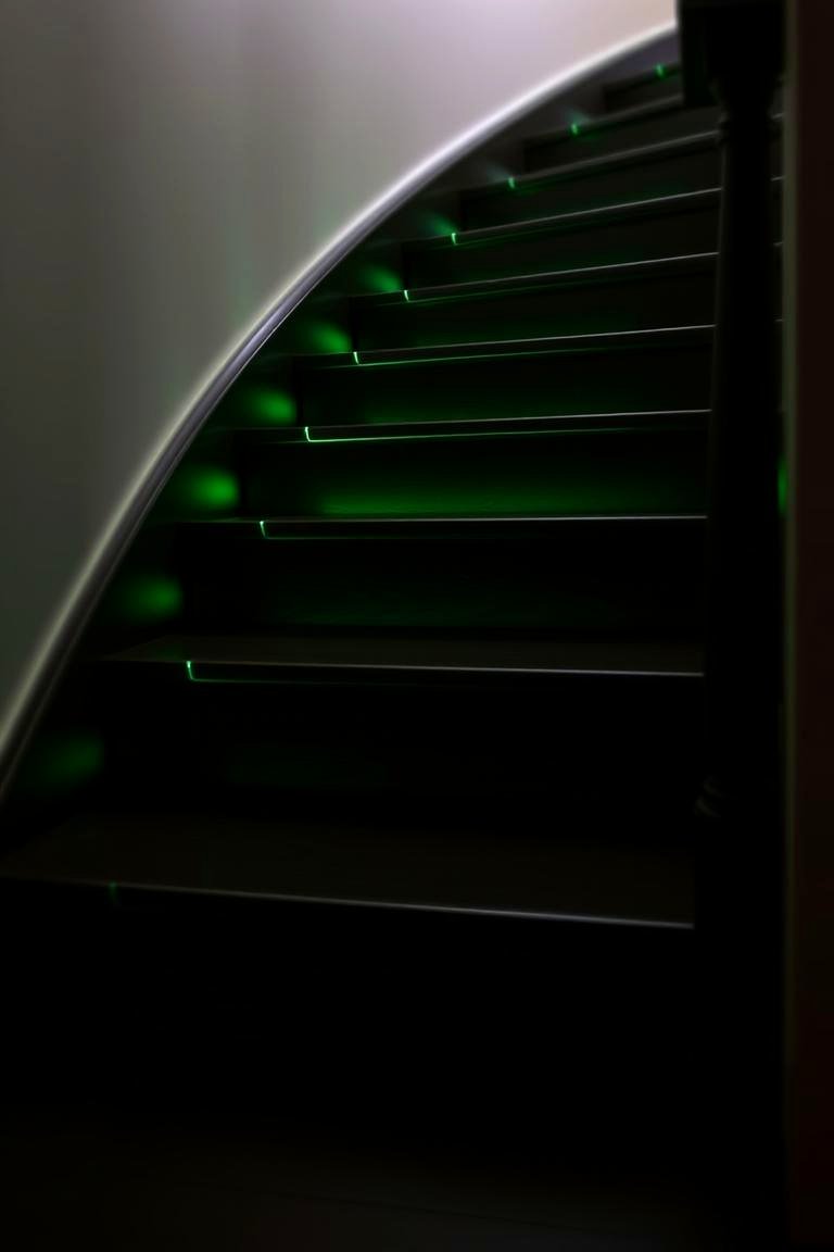 Glow in the Dark Paint Accents - 24 Painted Stair Ideas