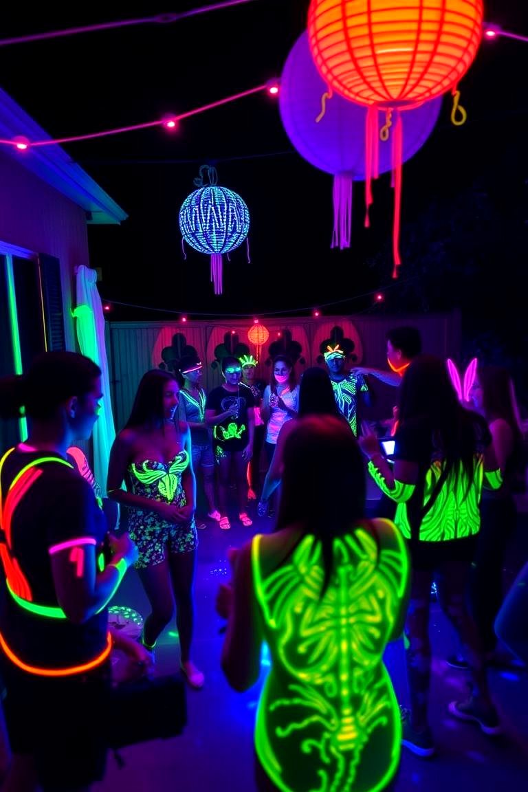 Glow in the Dark Party - 24 Backyard Birthday Party Ideas