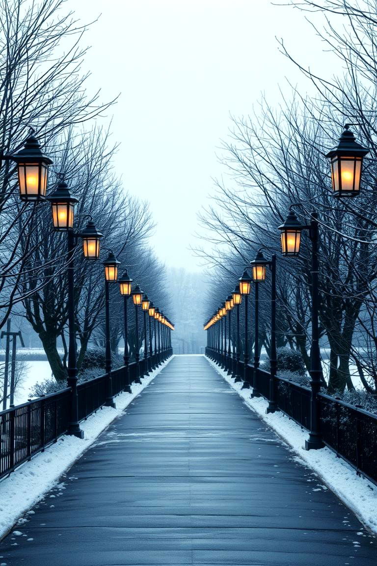 Glowing Lantern Pathway - 24 Winter Wedding Ideas