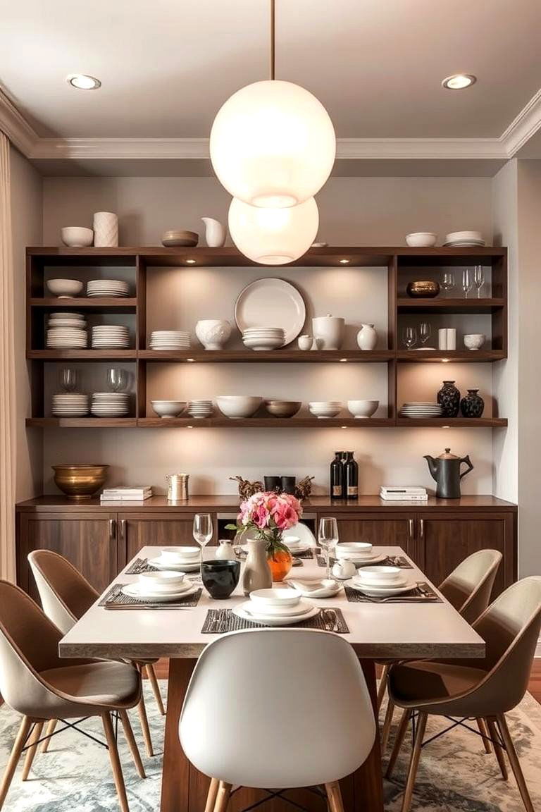 Go for Open Shelving - 24 Dining Room Design Ideas