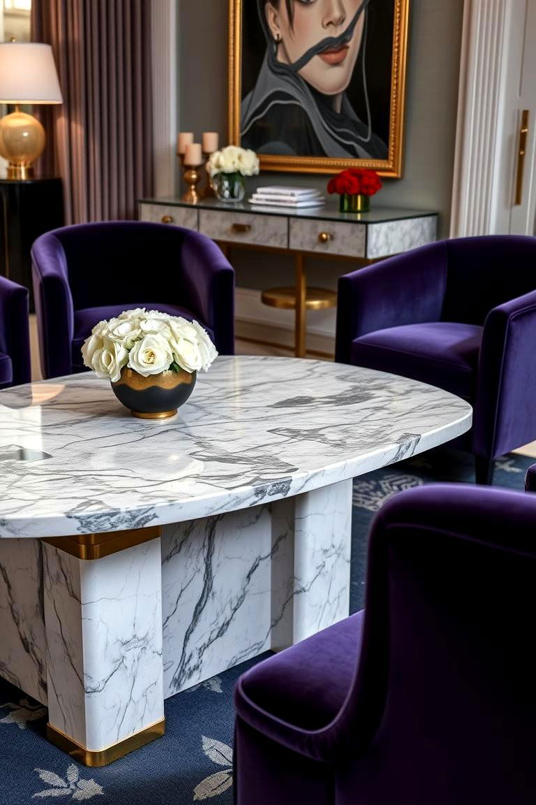 Gold Accents for a Touch of Glamour - 24 Art Deco Living Room Ideas