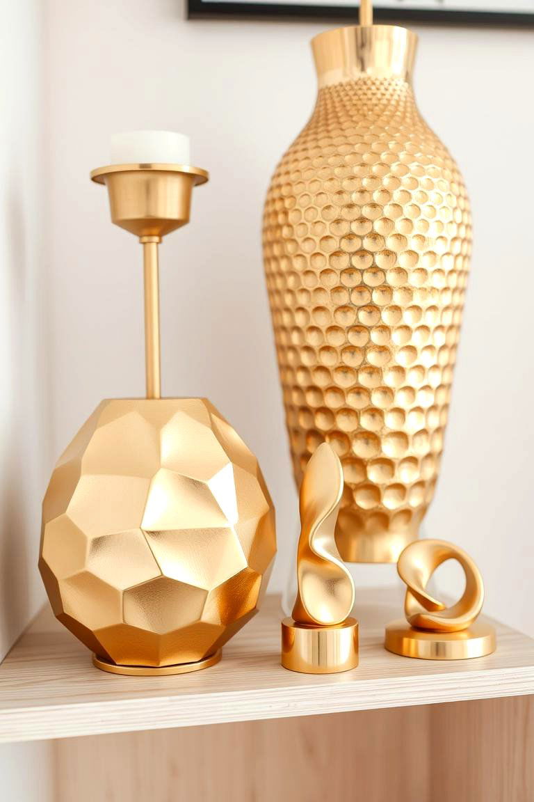 Gold Decorative Objects - 24 Gold Bedroom Ideas