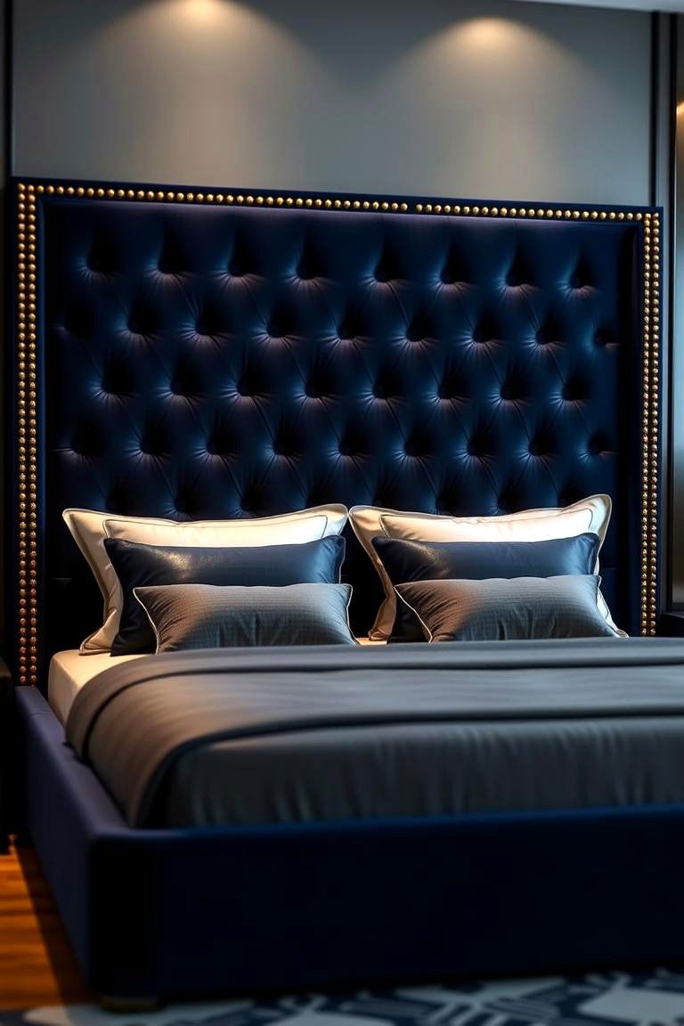 Gold Headboard - 24 Gold Bedroom Ideas