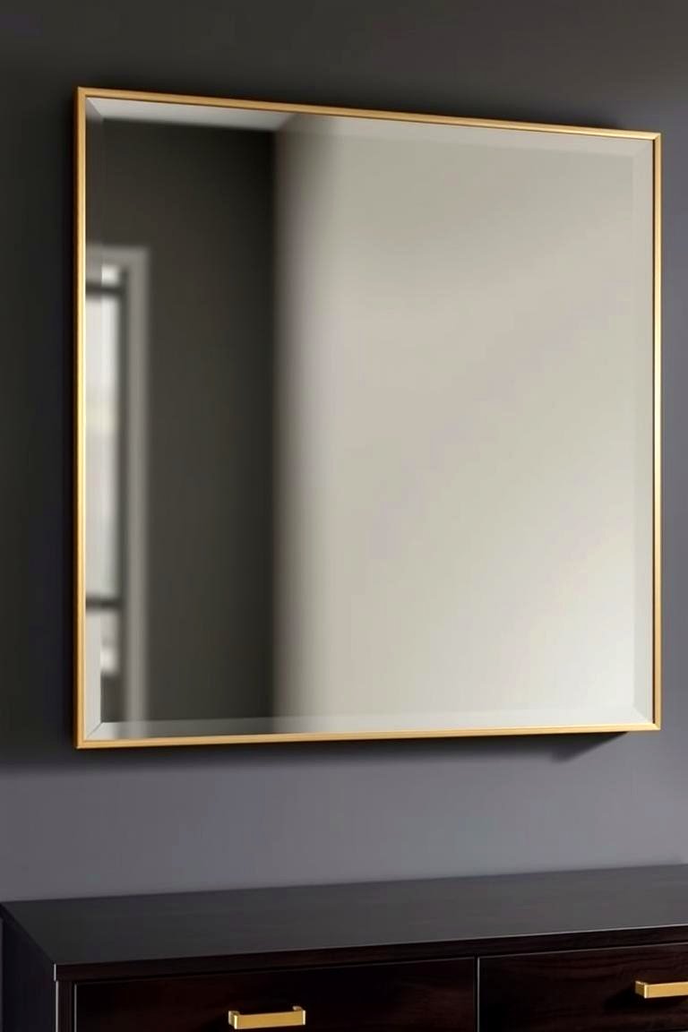 Gold Mirror Above Dresser - 24 Gold Bedroom Ideas