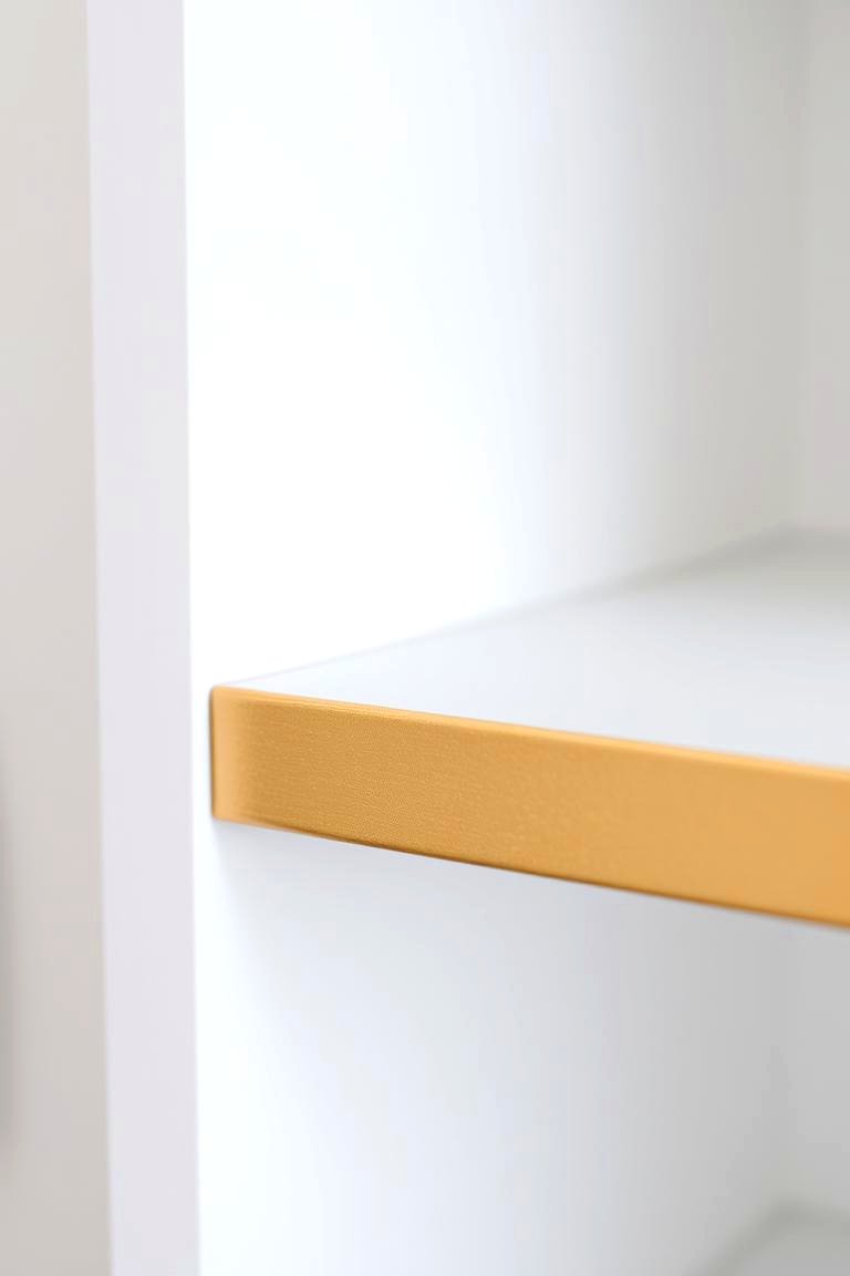 Gold Painted Details - 24 White and Gold Bathroom Ideas