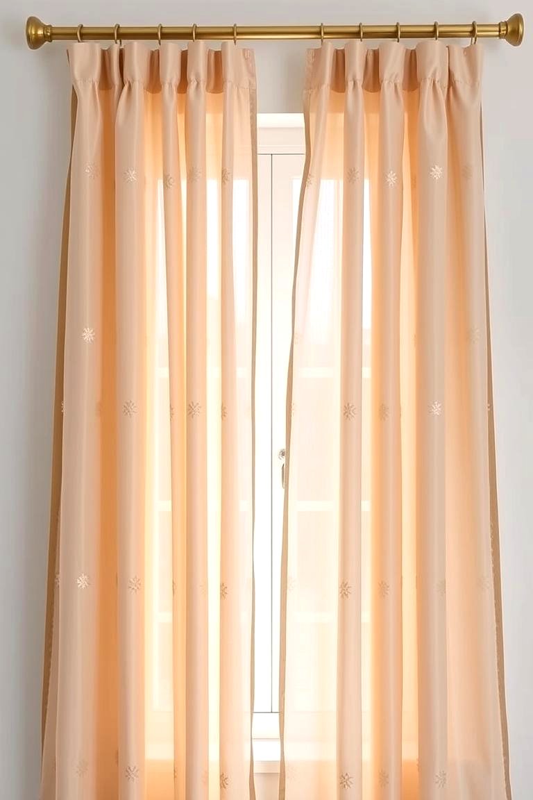 Gold Window Treatments - 24 Gold Bedroom Ideas