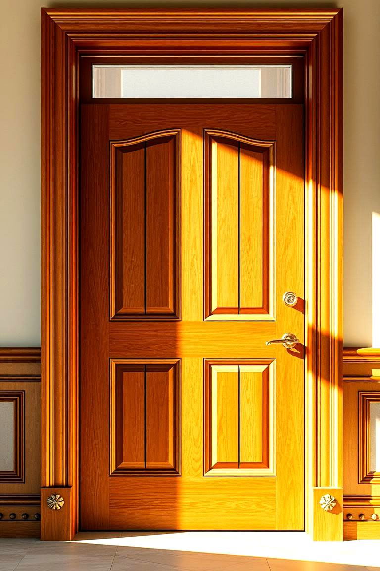 Golden Oak Radiance - 24 Cedar Front Door Colors Ideas