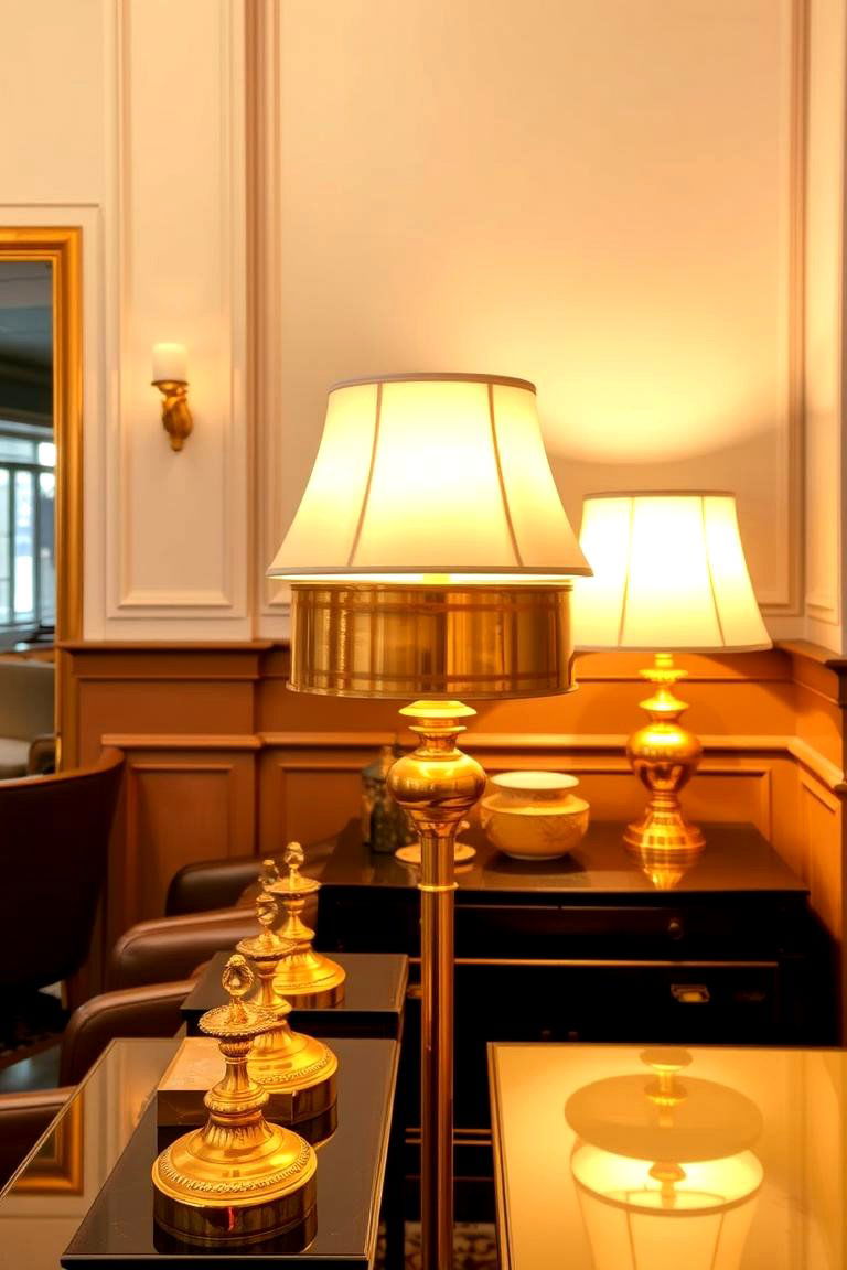Golden Ornamental Fixtures - 24 Royal Living Room Design Ideas
