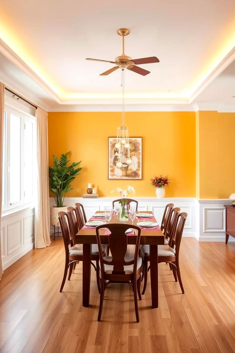 Golden Yellow Bright Bold and Radiant - 24 Accent Wall Colors