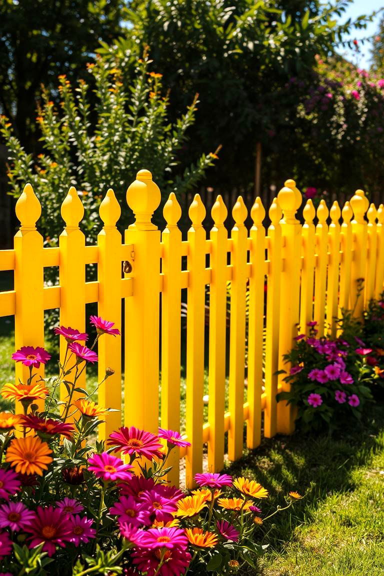 Golden Yellow for a Bright Cheerful Glow - 24 Fence Paint Colours