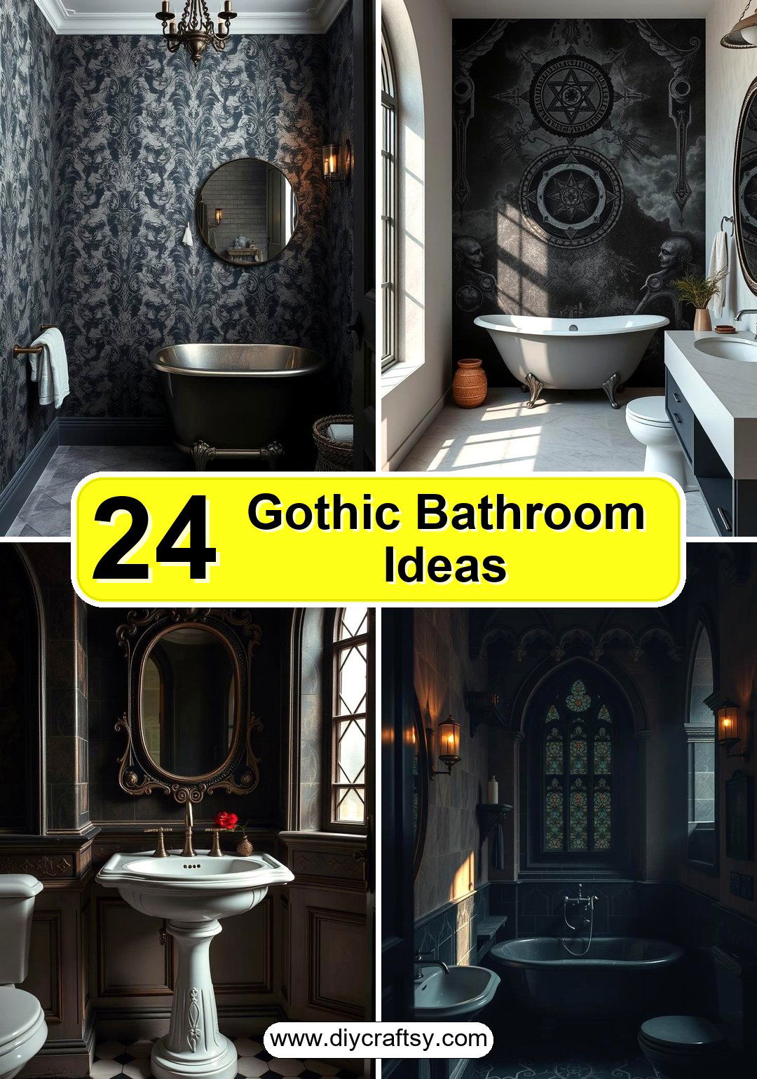 Gothic Bathroom Ideas