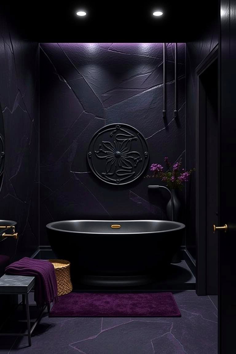 Gothic Color Palette - 24 Gothic Bathroom Ideas