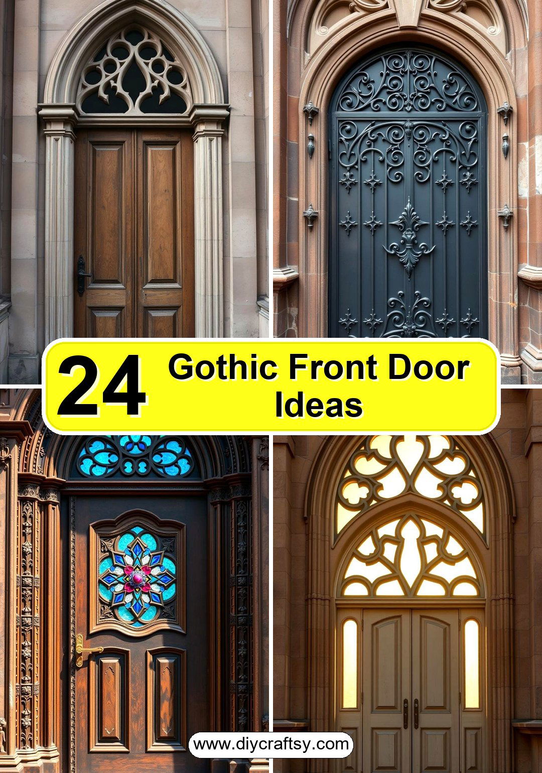 Gothic Front Door Ideas